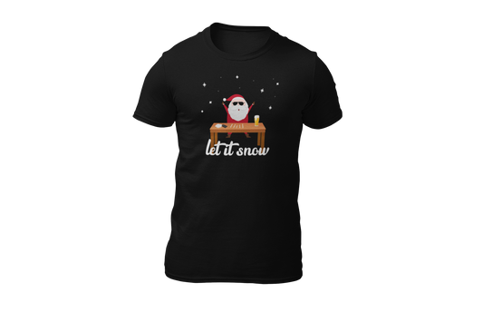 Let it snow shirt coke tafel donnie zwart