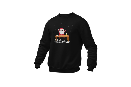 Let it snow sweater trui coke tafel donnie zwart