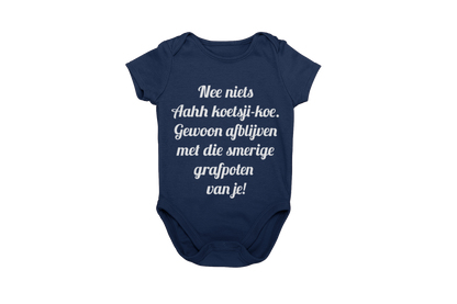 Nee niets ahh koetsji koe romper donnie blue