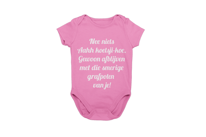 Nee niets ahh koetsji koe romper donnie pink