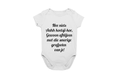 Nee niets ahh koetsji koe romper donnie wit
