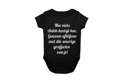 Nee niets ahh koetsji koe romper donnie zwart