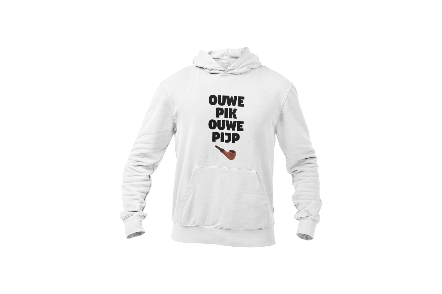Ouwe pik ouwe pijp hoodie vaderdag donnie wit