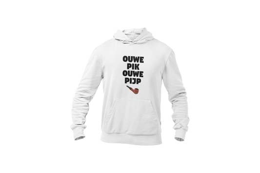 Ouwe pik ouwe pijp hoodie vaderdag donnie wit