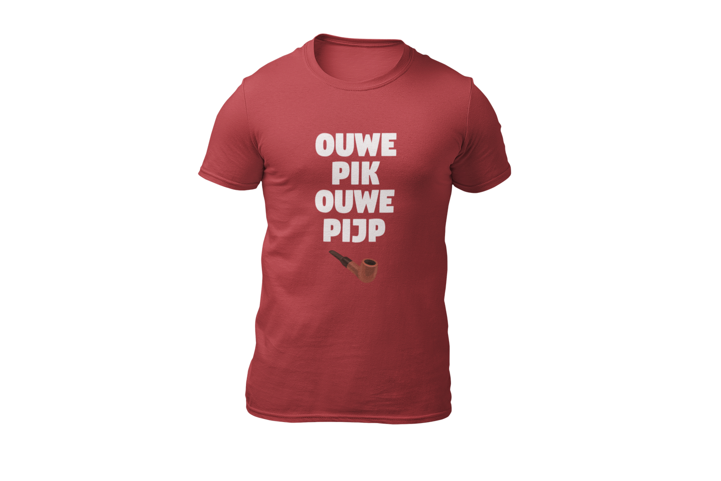 Ouwe pik ouwe pijp shirt vaderdag donnie rood