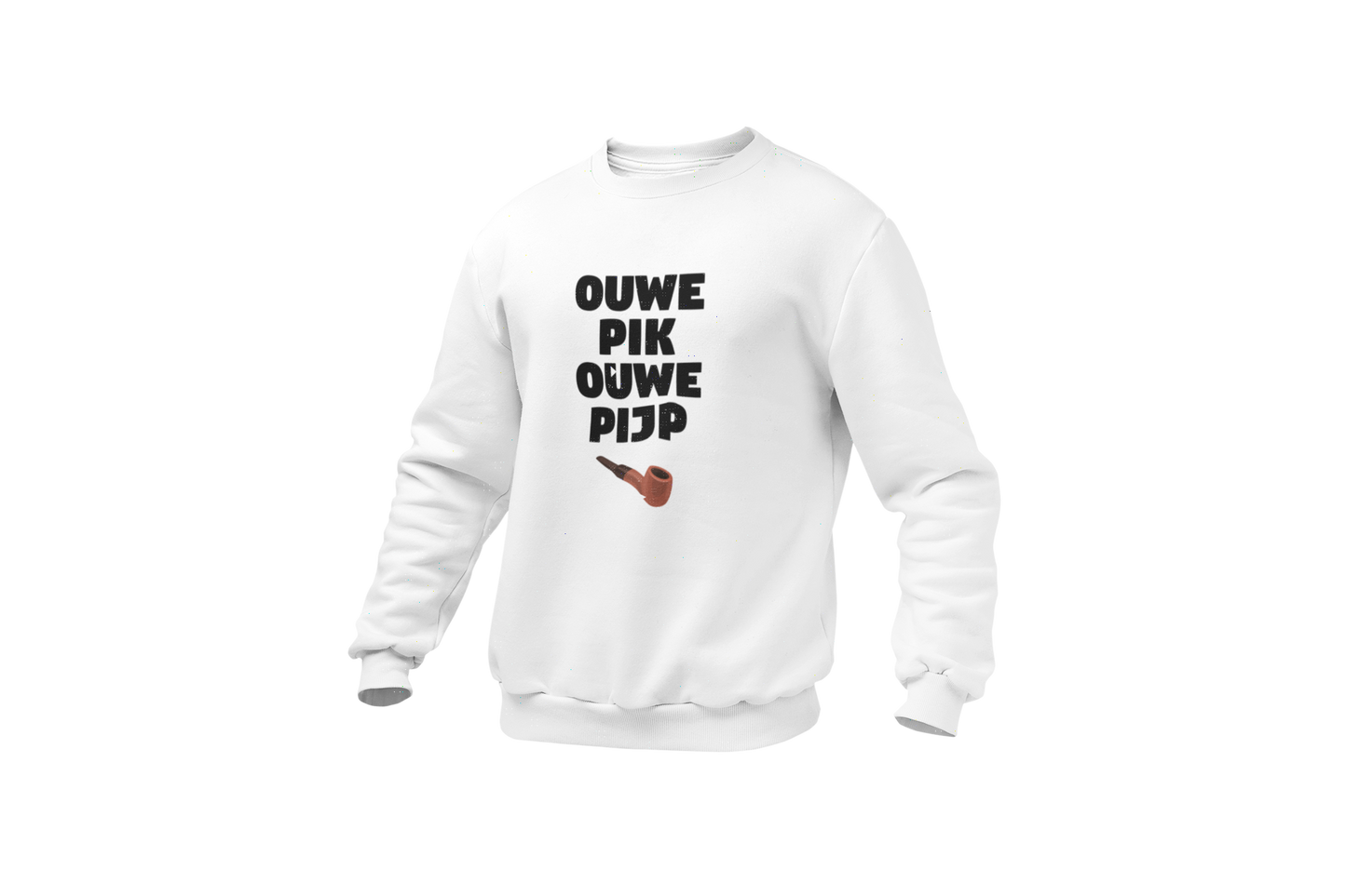 Ouwe pik ouwe pijp sweater vaderdag donnie wit