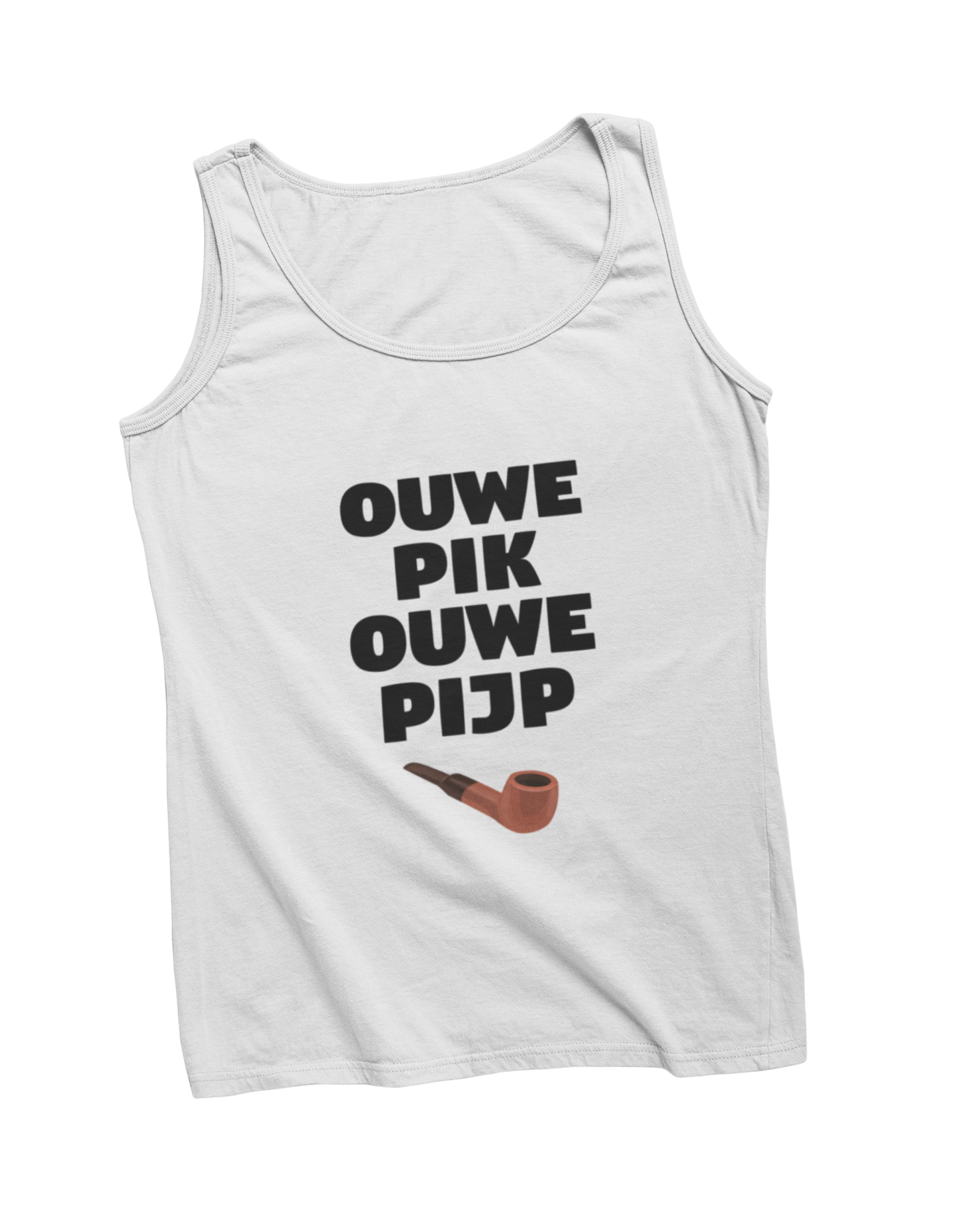 Ouwe pik ouwe pijp tanktop vaderdag donnie wit
