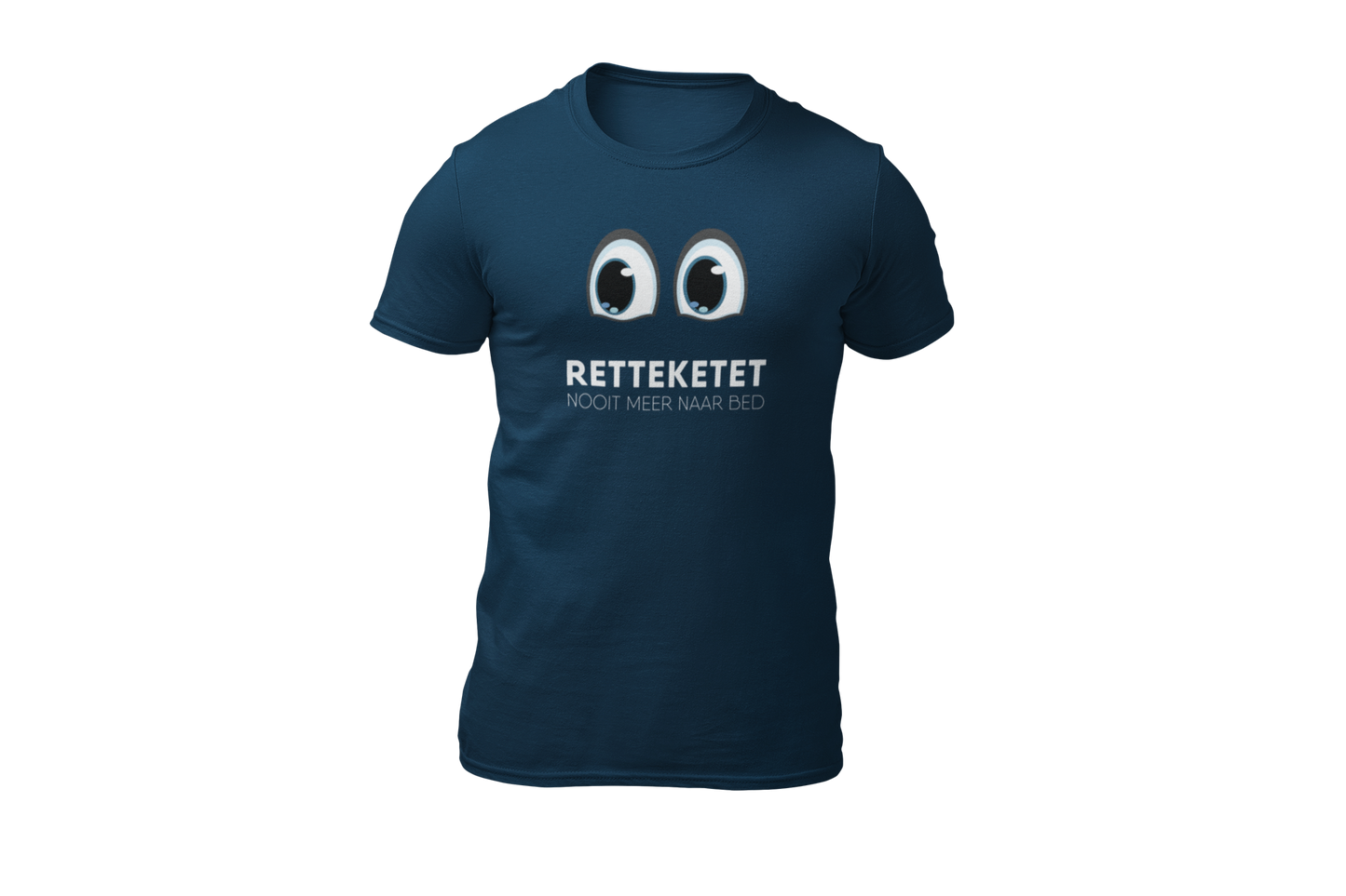 Retteketet nooit meer naar bed shirt dark blue