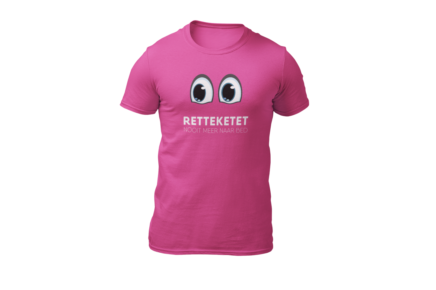 Retteketet nooit meer naar bed shirt pink