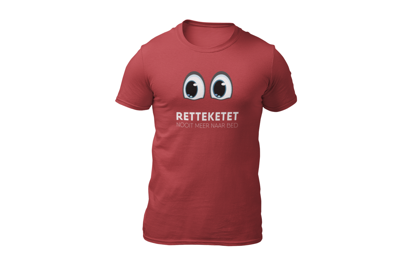 Retteketet nooit meer naar bed shirt red
