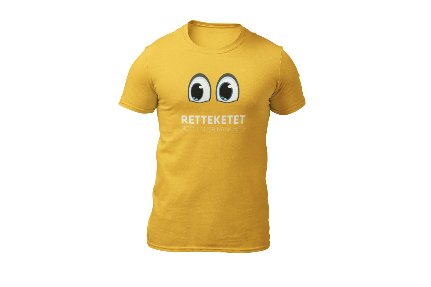 Retteketet nooit meer naar bed shirt yellow