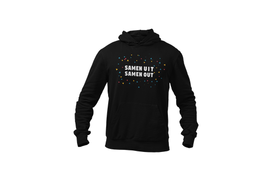 Samen uit samen out hoodie black