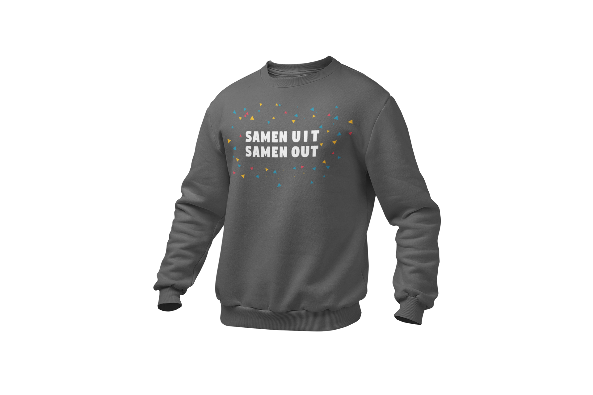 Samen uit samen out sweater dark grey