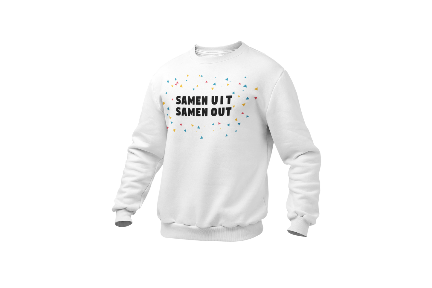 Samen uit samen out sweater white