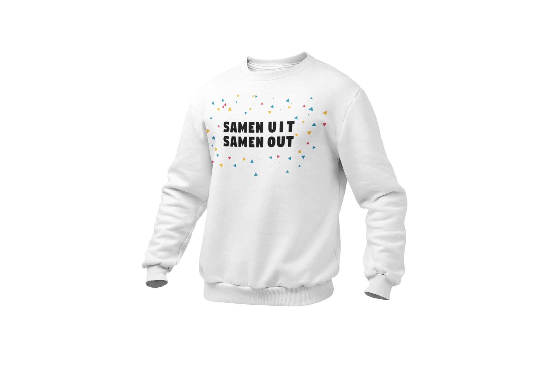 Samen uit samen out sweater white