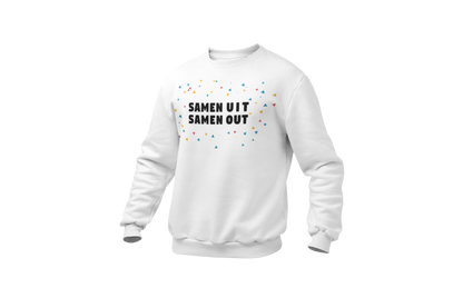 Samen uit samen out sweater white