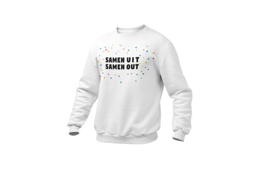 Samen uit samen out sweater white