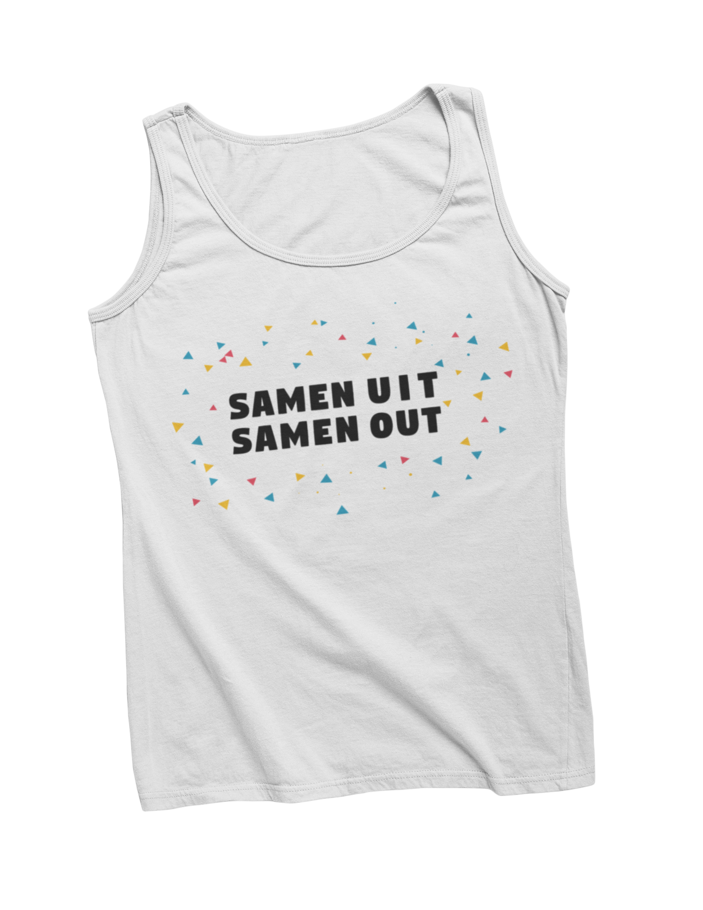 Samen uit samen out tanktop white