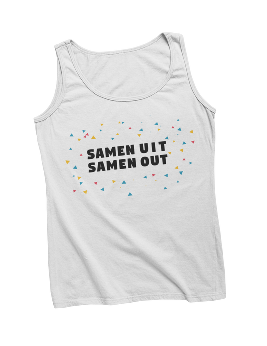 Samen uit samen out tanktop white