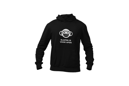 Slapen is voor apen hoodie black