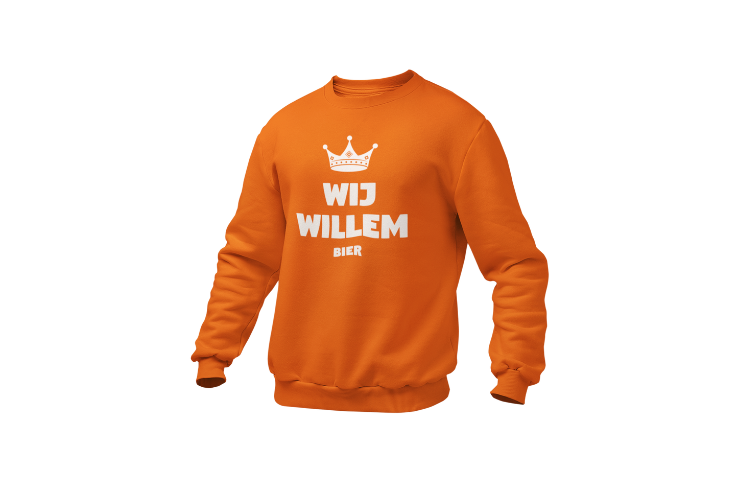 Wij willem bier sweater heren orange
