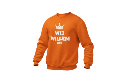 Wij willem bier sweater heren orange