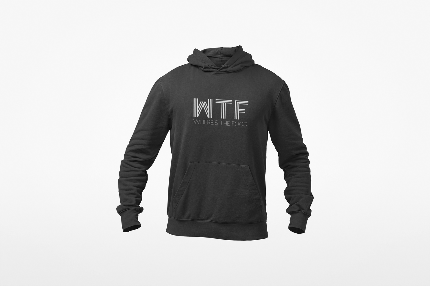 Wtf wheres the food hoodie donnie dark grey