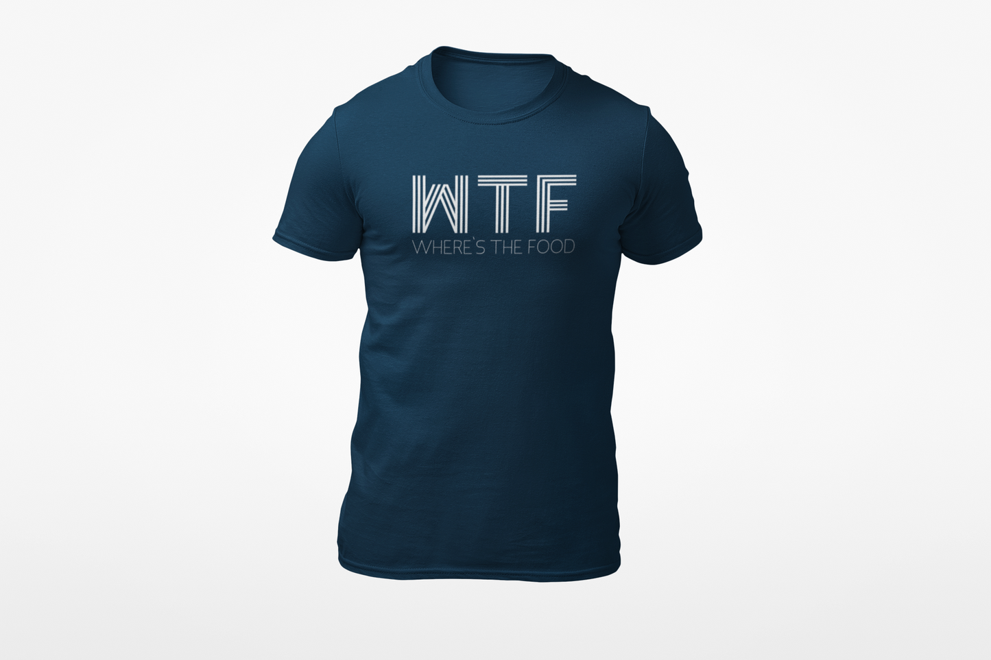 Wtf wheres the food shirt donnie dark blue