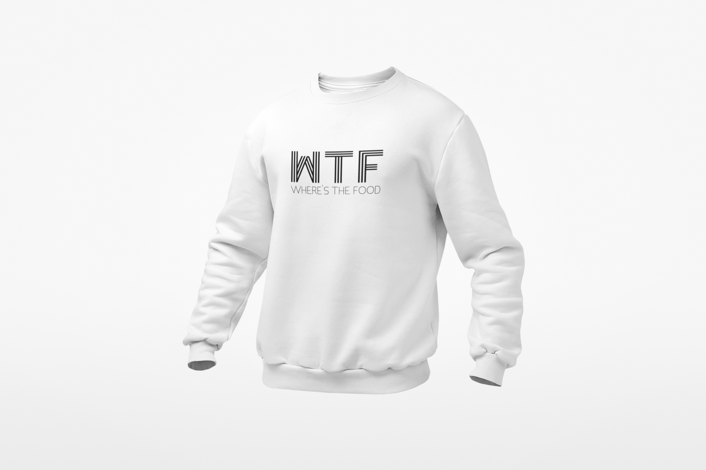 Wtf wheres the food sweater donnie white